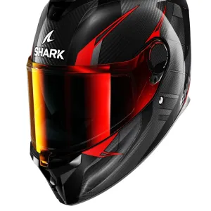 کلاه کاسکت فک ثابت SHARK مدل SPARTAN GT PRO CARBON KULTRAM CARBON BLACK RED