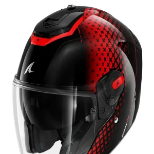کلاه کاسکت بدون فک SHARK مدل RS JET STRIDE BLACK RED