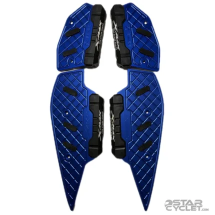 کف پایی فلزی اسپرت موتورسیکلت XMAX300 مدل SWEER BLUE