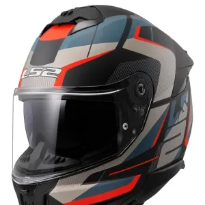 کلاه کاسکت فک ثابت LS2 مدل STREAM2 BLACK BLUE RED MATT FF808