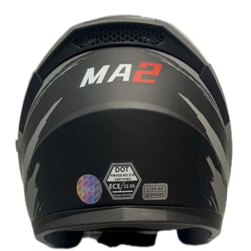کلاه بدون فک MA2 کد 953 خاکستری