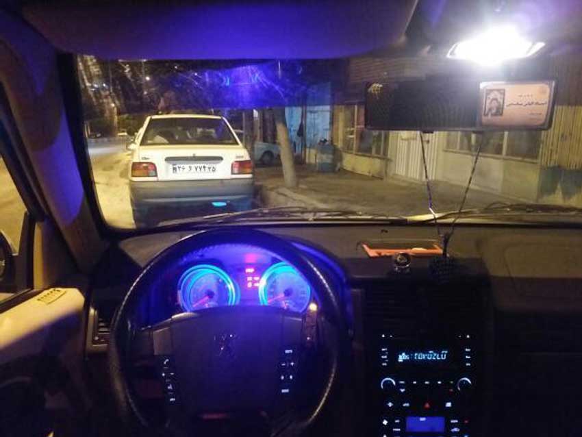 قاب کیلومتر نورانی پژو داشبرد جدید