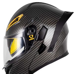 کلاه کاسکت فک متحرک SOMAN مدل 955 SHINE-CARBON