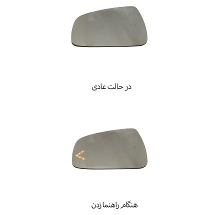 شیشه آینه بغل ساندرو راهنمادار - Image 2