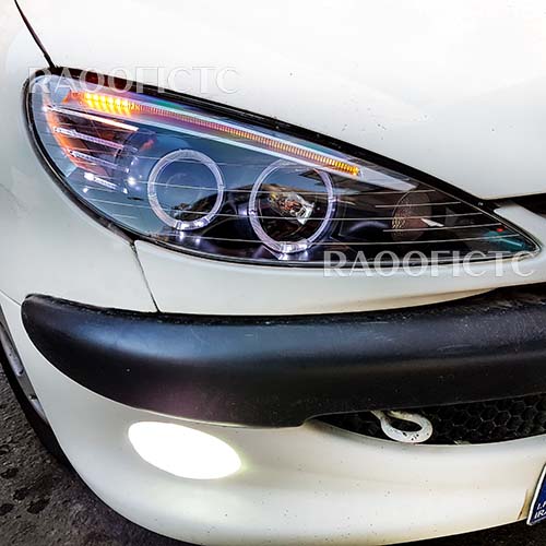 چراغ جلو اسپرت 206 طرح bmw ال ای دی - Image 5