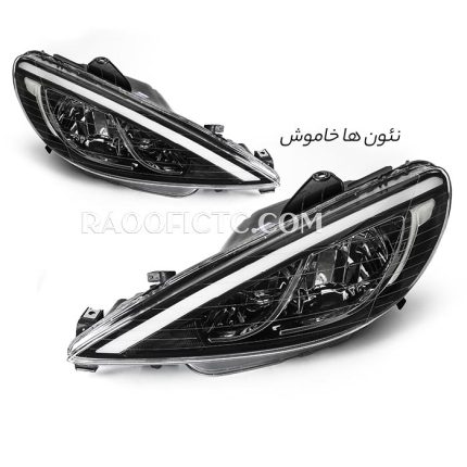 چراغ جلو پژو 206 کوپر بنفش - Image 4