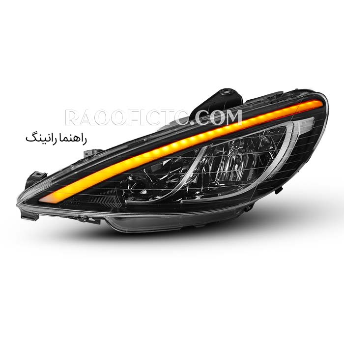 چراغ جلو پژو 206 کوپر قرمز - Image 2