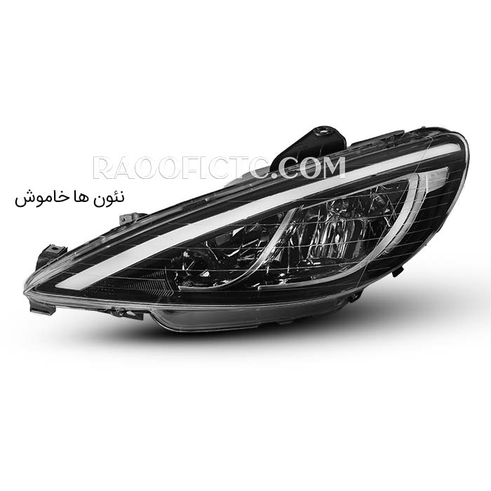 چراغ جلو پژو 206 کوپر قرمز - Image 4