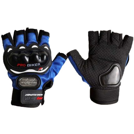 خرید دستکش نیمه موتورسواری PRO BIKER مدل BLUE