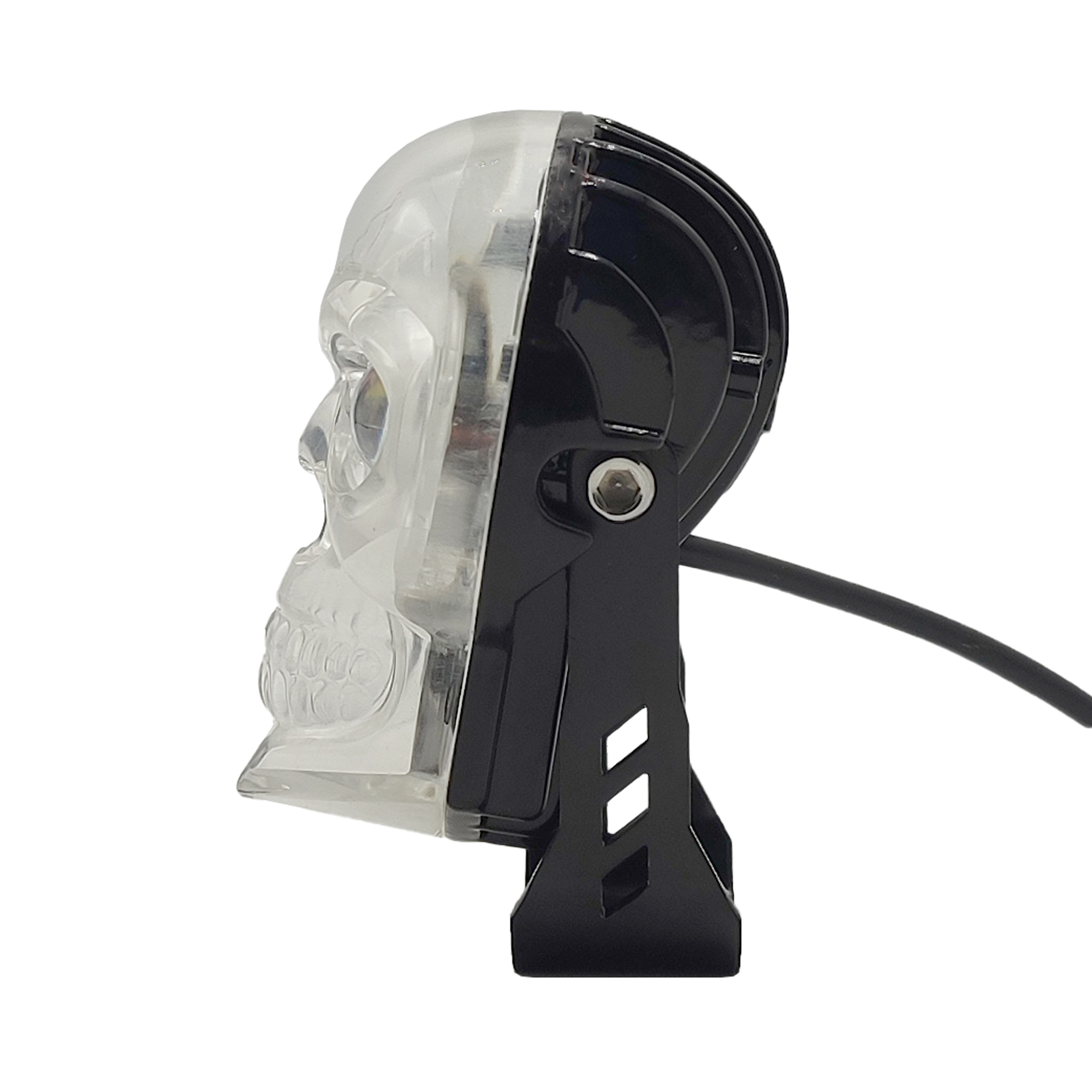 پرژکتور موتورسیکلت طرح SKULL مدل RGB شفاف