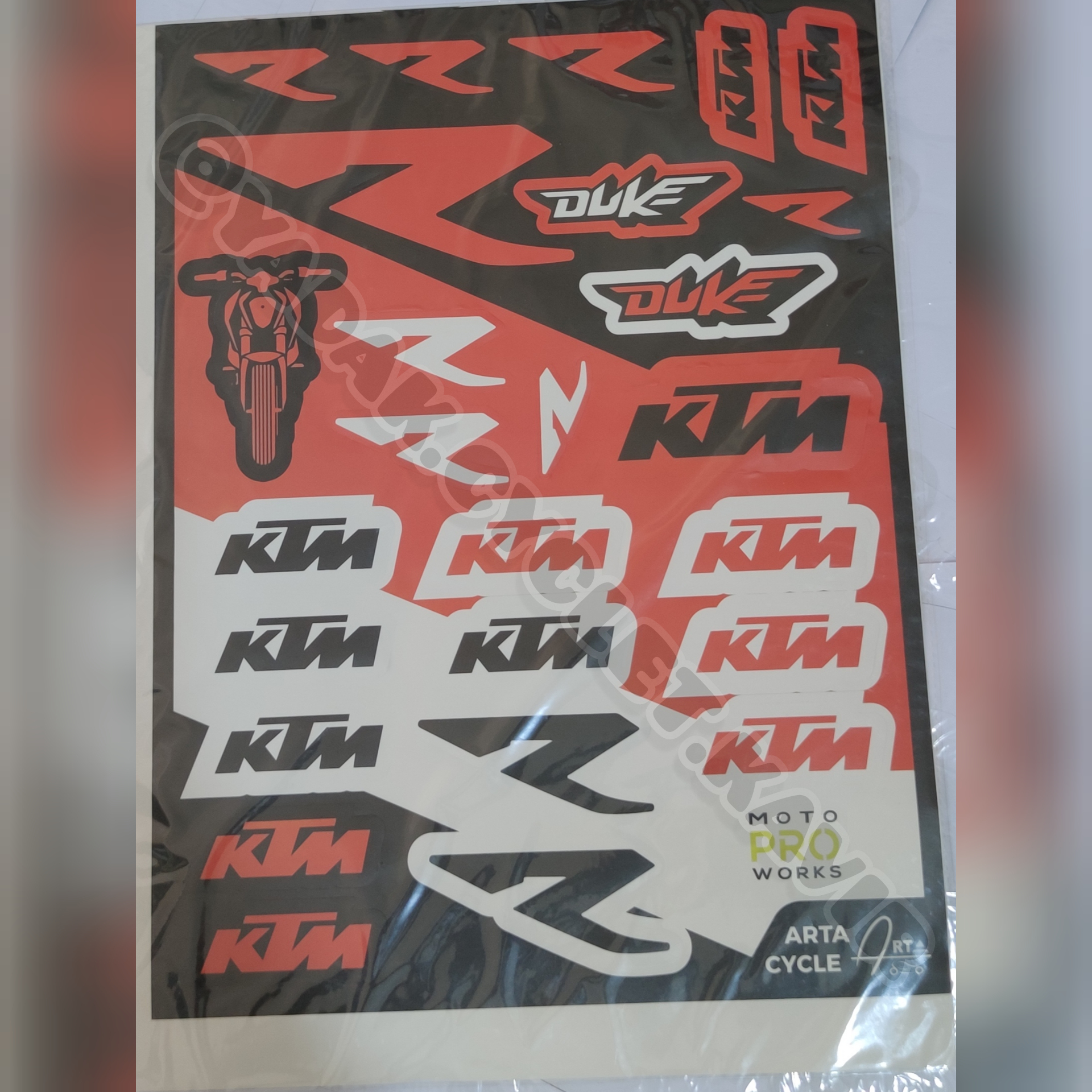 برچسب کاتری طرح ktm