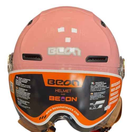 کلاه کاسکت وسپایی BEON با قابلیت تنظیم سایز صورتی