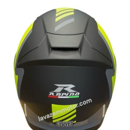کلاه کاسکت فک متحرک RAPIDO مدل 950 MATT BLACK NINJA GREEN