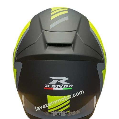 کلاه کاسکت فک متحرک RAPIDO مدل 950 MATT BLACK NINJA GREEN