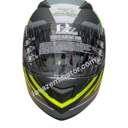 کلاه کاسکت فک متحرک RAPIDO مدل 950 MATT BLACK NINJA GREEN