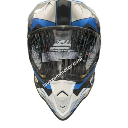 کلاه کاسکت ادونچر RAPIDO مدل 632 MATT BLACK BLUE