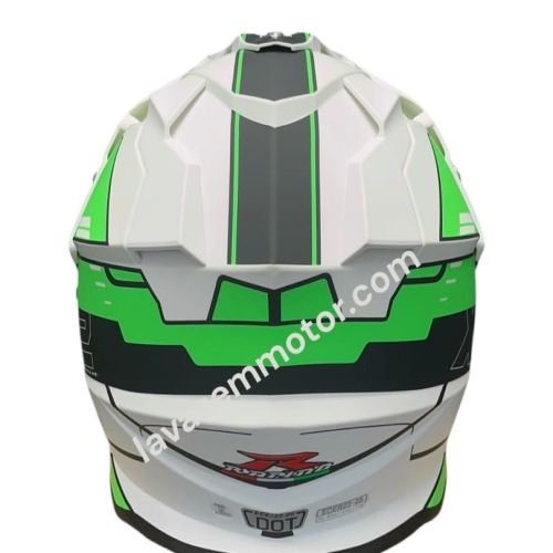 کلاه کاسکت ادونچرRAPIDO مدل 632 WHITE BLACK GREEN