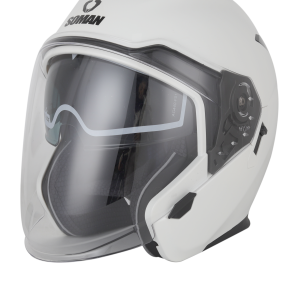 کلاه کاسکت بدون فک سومان 527 مدل WHITE