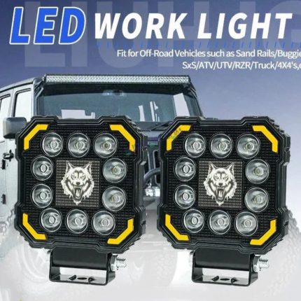 پرژکتور مربعی 10LED طرح گرگ مدل RGB - Image 2