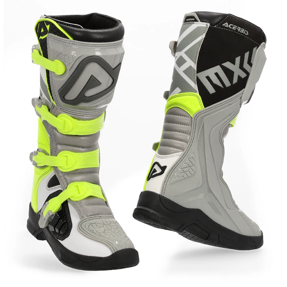بوت کراسی ACERBIS مدل X TEAM GRAY BLACK GREEN
