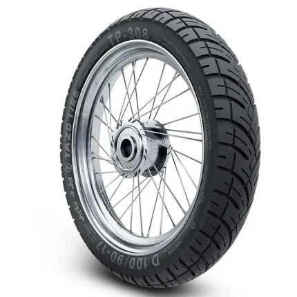 لاستیک موتور سیکلت یزد تایر مدل 100/90/17 باکسری (مخصوص تیوپ)