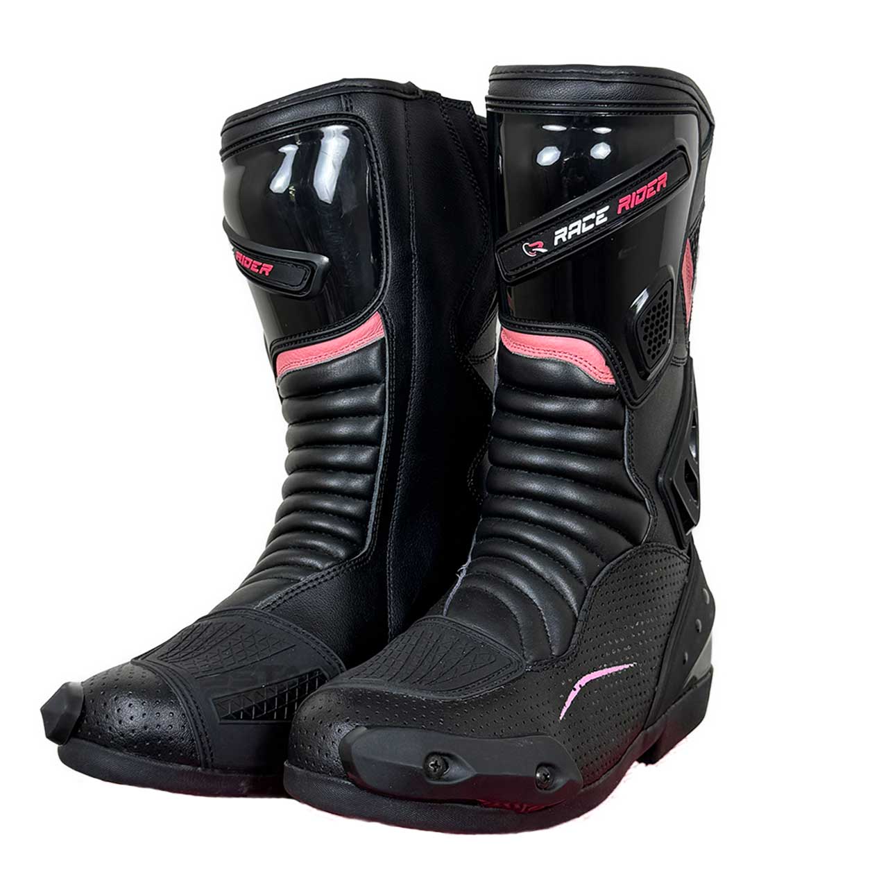 خرید بوت موتورسواری RACE RIDER مدل PINK مناسب برای بانوان