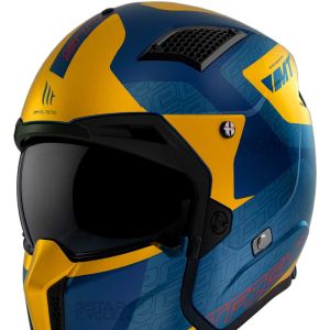 کلاه کاسکت فک جدا MT مدل STREET FIGHTER BLUE-YELLOW-MATT کلاه کاسکت فک جدا MT مدل STREET FIGHTER BLUE-YELLOW-MATT