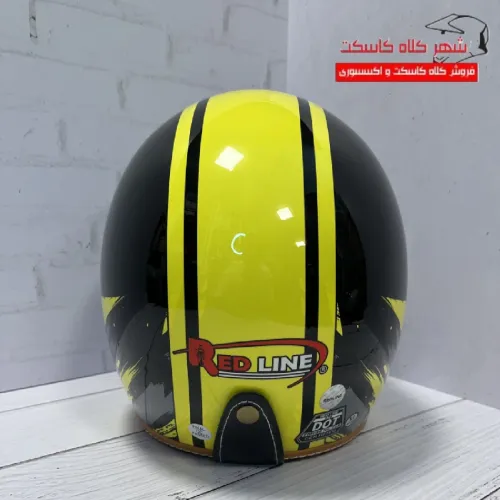 کلاه کاسکت ردلاین وسپایی کد 963 طرح مشکی زرد