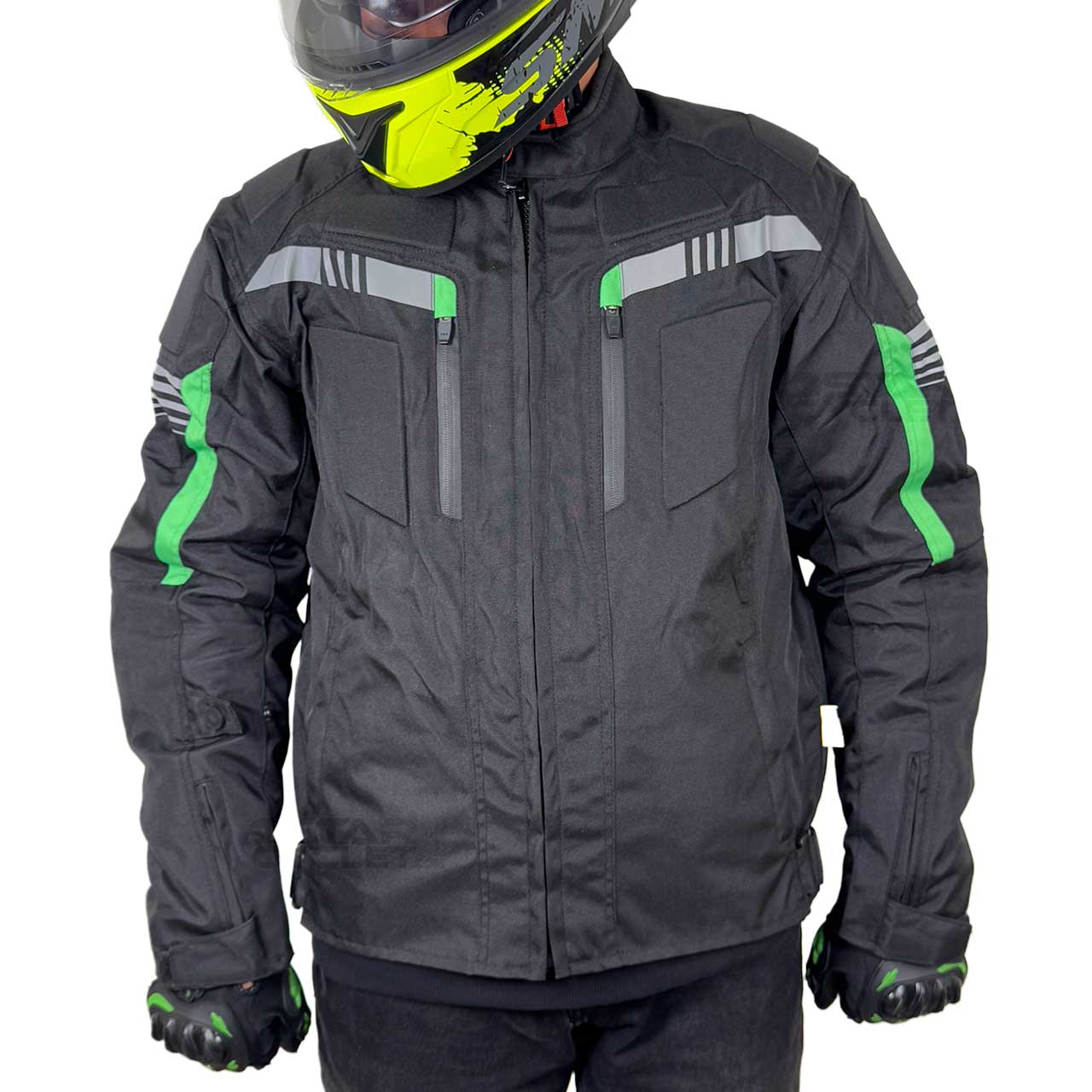خرید کاپشن چهار فصل موتور سواری نیف STATE مدل BLACK-GREEN خرید کاپشن چهار فصل موتور سواری نیف STATE مدل BLACK-GREEN