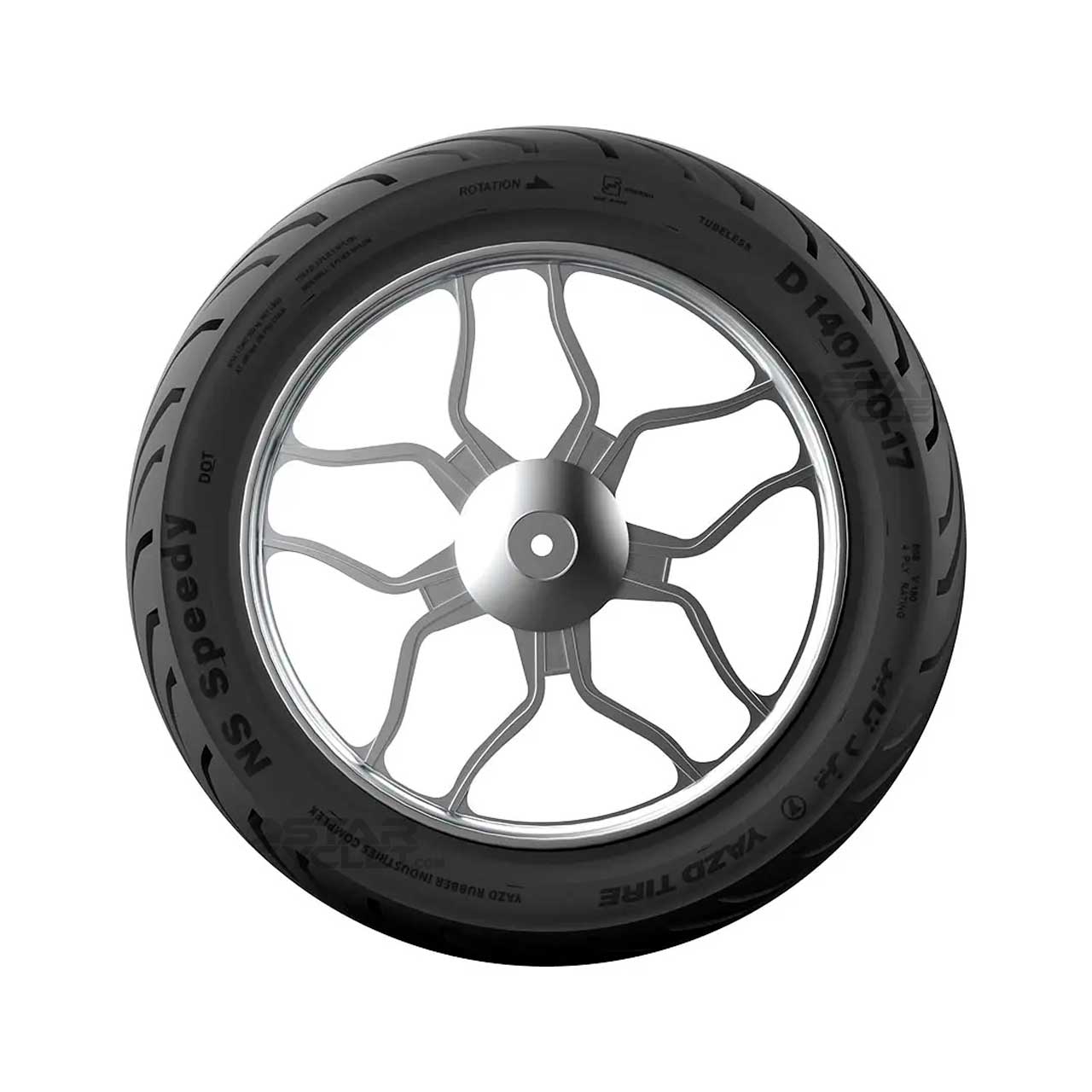 لاستیک موتور سیکلت یزد تایر مدل 140/70/17