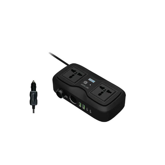 اینورتر فندکی خودرو 200 وات گرین لاین GC-233 اینورتر فندکی خودرو 200 وات گرین لاین GC-233