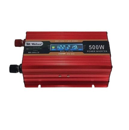 مبدل برق خودرو 500 وات 12 ولت Welion (ویلیون) مدل We-500LCD