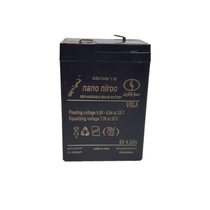 باتری سیلد اسید 6 ولت 4.5 آمپر ساعت صبا باتری Saba Battery 6V 4.5Ah باتری سیلد اسید 6 ولت 4.5 آمپر ساعت صبا باتری Saba Battery 6V 4.5Ah