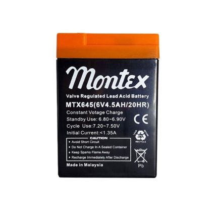 باتری سیلد اسید 6 ولت 4.5 آمپر مونتکس Montex