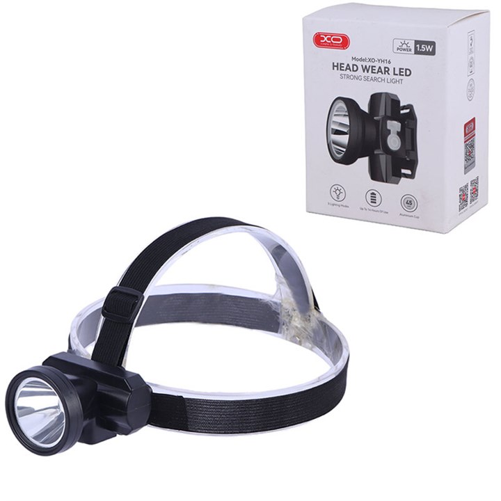 چراغ قوه پیشانی هدلایت شارژی XO XO-YH16 چراغ قوه پیشانی هدلایت شارژی XO XO-YH16