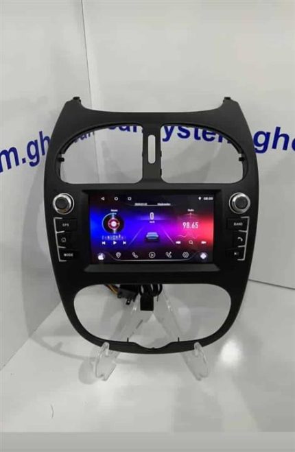 مانیتور7 اینچ اندروید فابریک شرکتی پژو 206 ولوم دار مدل M100 برد t3l برند Voxmedia