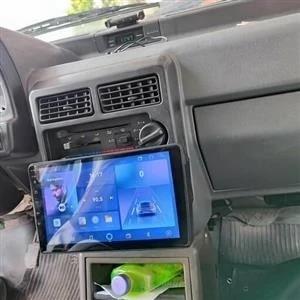 مانیتور خودرو برند پایونیر پراید صبا همراه قاب پایین و دوربین