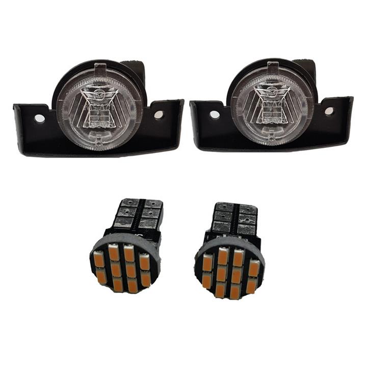 چراغ پلاک خودرو قطعه سازان کبیر مدل EK-405ORG-30940 مناسب برای پژو 405 به همراه لامپ مجموعه 4 عددی چراغ پلاک خودرو قطعه سازان کبیر مدل EK-405ORG-30940 مناسب برای پژو 405 به همراه لامپ مجموعه 4 عددی