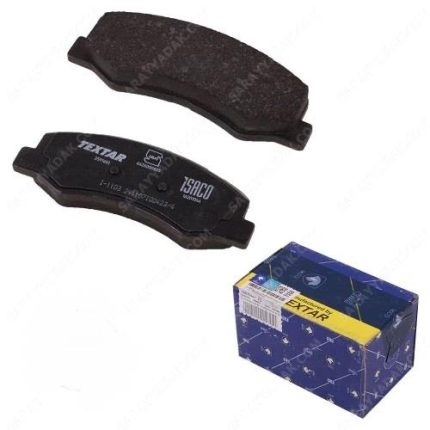 لنت ترمزدیسکی چرخ جلو(دست 4 عددی ) 206 رانا (با PAD SPRING) برند تکستار شرکتی ایساکو 1620104411