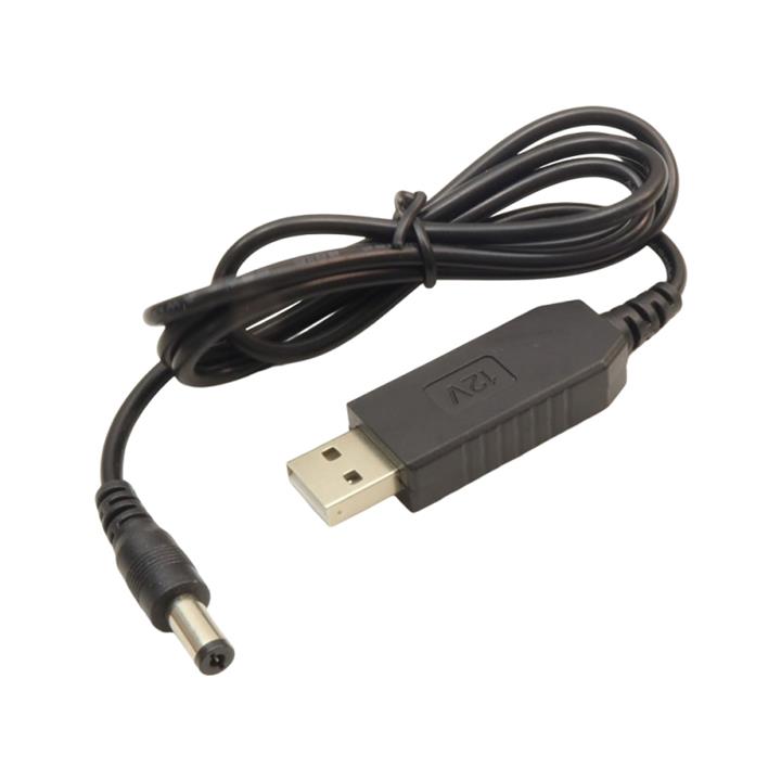 کابل USB افزاینده ولتاژ DC با خروجی 12 ولت 12V-500mA