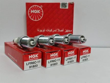 یک عدد شمع پایه بلند ان جی کی NGK کد LFR6C-11