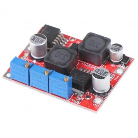 ماژول مبدل DC-DC کاهنده و افزاینده LM2596-LM2577 با امکان کنترل جریان خروجی ماژول مبدل DC-DC کاهنده و افزاینده LM2596-LM2577 با امکان کنترل جریان خروجی