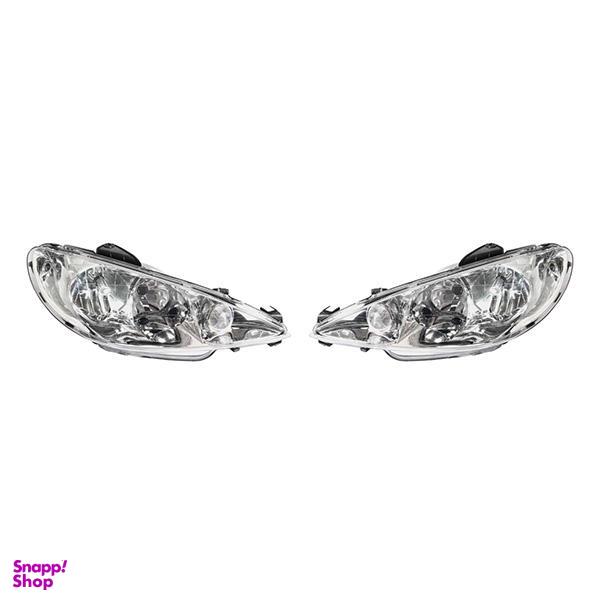 طلق چراغ جلو خودرو مدل KM 98 مناسب برای پژو 206 بسته 2 عددی