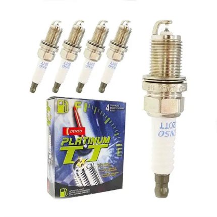 شمع موتور پایه کوتاه دو سر سوزنی دنسو کد PK20TT 4504 بسته 4 عددی مناسب برای ریو