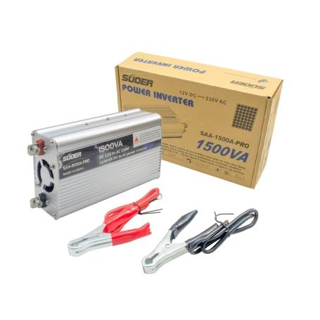 اینورتر (مبدل 12VDC به 220VAC) سوئیچینگ 12V 1500W مارک SUOER اینورتر (مبدل 12VDC به 220VAC) سوئیچینگ 12V 1500W مارک SUOER