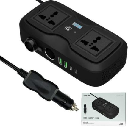 اینورتر فندکی خودرو گرین لاین Green Lion مدل GC-233 توان 200 وات
