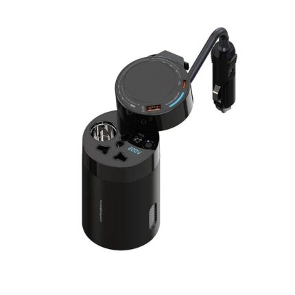 مبدل برق خودرو پاورولوجی مدل CAR POWER INVERTER 200W UNIVERSAL PWCPI200WBK