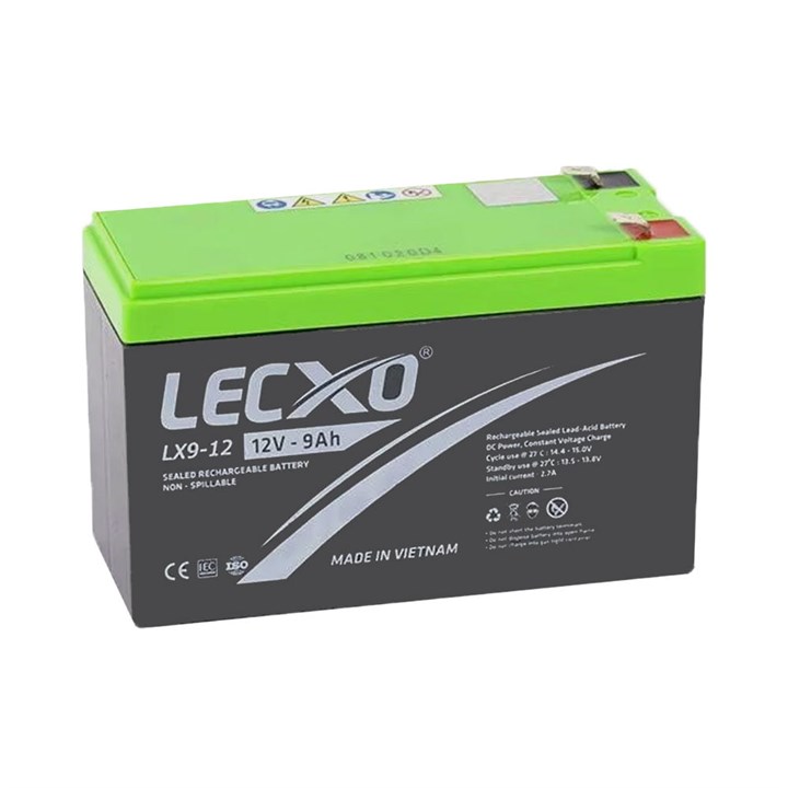باتری لکسو 12 ولت 9 آمپر ساعت LECXO